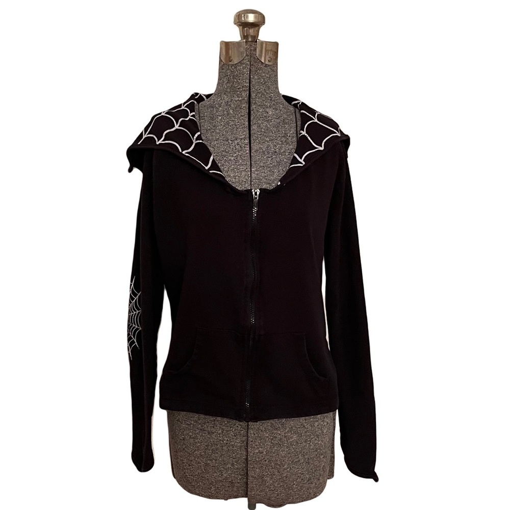 Kreepsville 666 Spiderweb White Bat Flap Jacket